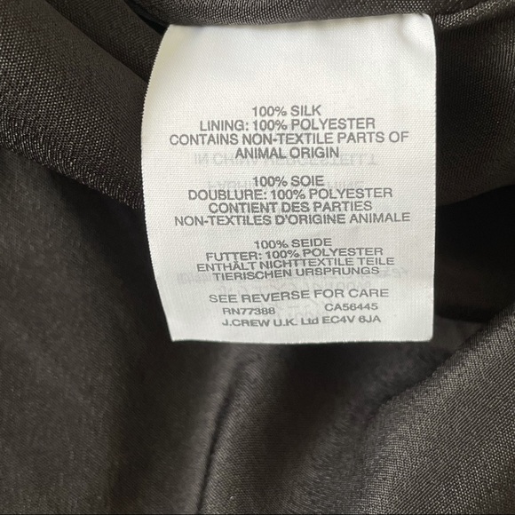 J. Crew Vibrant Flutter Sleeve Silk Floral Button Front Dress Size 0 - Picture 12 of 12